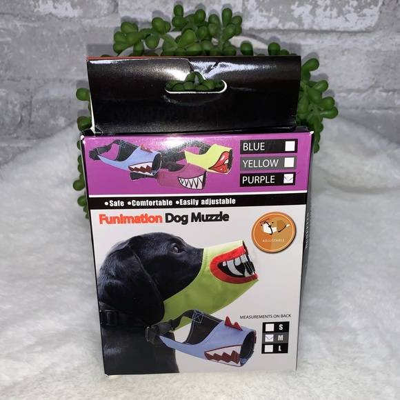 NWT Funimation Adjustable Designer Dog Muzzle — Pink - Picture 3 of 10